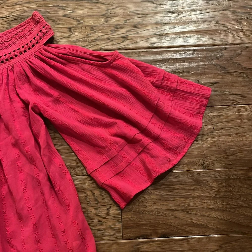 Sun & Shadow Women’s Pink Short Sleeve Size M - Picture 2 of 7